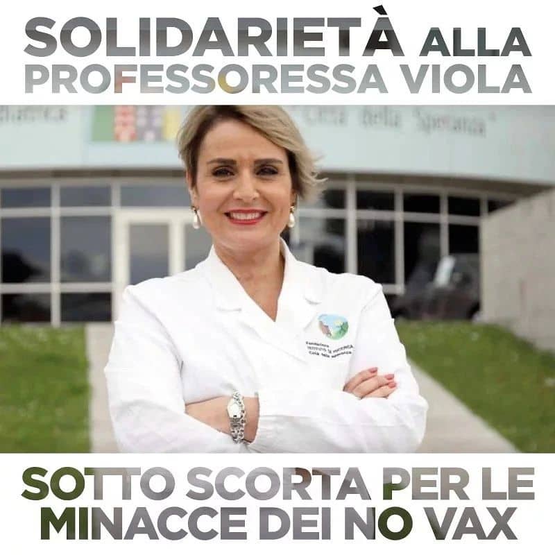 Solidarietà alla professoressa Viola